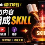 （19809期）全网走红！GitHub上6.7K Star的开源项目，把任何书、长视频、播客蒸馏成AI工具，值得收藏 cangjie-skill