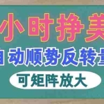 （19847期）AI自动顺势反转量化，24小时挣美金，每天见收益，可矩阵放大！
