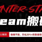 （19918期）steam搬砖，倒卖cs2饰品，达到月化20%+的收益，真正的靠谱可落地长期项目