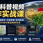 （19752期）地理科普视频创作实战课：谷歌地球+地图素材+文案剪辑+区域高亮，从零掌握伙伴计划与精选独家玩法