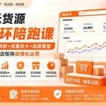 （19969期）淘宝无货源AI闭环陪跑课：蓝海选品+智能测款+流量放大+品牌重塑，从单店起量到多店矩阵规模化运营