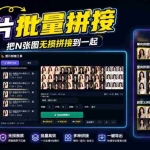 （20005期）图片批量拼接，把N张图无损拼接到一起，支持横向、竖向、自定义等功能