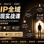 （20024期）个人IIP全域商业变现实战课 (无水印)：从个人定位、内容流量到高客单产品与私域成交，搭建个人品牌增长闭环体系