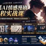 （20036期）帧心话AI情感漫剧全流程实战课：从爆款剧本、角色场景到分镜视频与剪映后期，零基础独立完成动画成片