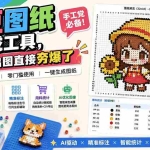 （20084期）拼豆图纸生成工具，手工党必备！一键出图直接夯爆了