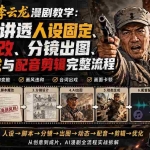 （20107期）呆呆动漫AI李云龙漫剧教学：一节课讲透人设固定、脚本魔改、分镜出图、动态生成与配音剪辑完整流程