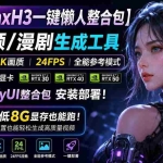 （20130期）MiniMaxH3一键懒人整合包：AI视频/漫剧生成工具，15秒视频_2K画质_24FPS_全能模式，支持30_40_50显卡，8g显存也能跑