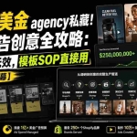 （20170期）2.5亿美金agency私藏！电商广告创意全攻略：告别烧钱无效，模板SOP直接用【原创双语字幕】