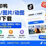 （20166期）水印鸭–短视频/图片/动图无水印下载，更新支持抖音、快手，小红书，新增豆包、即梦ai、qq频道、视频号等共20个平台