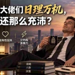 （20244期）付费文章：为什么大佬们日理万机，精力还那么充沛？
