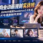 （20268期）AIGC商业动画漫剧实战班-更新：从底层逻辑、JSON分镜到Seedance2.0生成，掌握广告片与漫剧制作流程