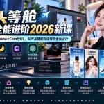 （20284期）电商头等舱AI设计全能进阶2026新课：PS+即梦+Nano Banana+ComfyUI，从产品精修到详情页全案设计