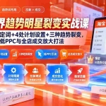 （20320期）淘宝无界趋势明星裂变实战课-86期：3处定词+4处计划设置+三种趋势裂变，掌握低PPC与全店成交放大打法