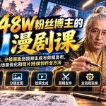 （20353期）抖音48W粉丝博主的AI漫剧课：从爆款剧本、分镜画面到视频生成与剪辑发布，掌握角色场景优化和短片持续创作全方法
