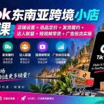 （20483期）TikTok东南亚跨境小店运营课：店铺设置+选品定价+发货履约+达人联盟+短视频带货+广告投流实操