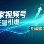 （20480期）26年王炸项目，实现成本翻几倍。长久稳定，通过百度视频号发布，赚取播放量+广告收益