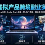 （20514期）AI虚拟产品跨境副业实战课｜Midjourney绘图+Adobe Stock图库上架+热门选题，跑通海外图库售图变现