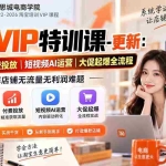 （20522期）淘宝VIP特训课-更新0917：蓝海选品+付费投放｜短视频AI运营｜大促起爆全流程，破解店铺无流量无利润难题