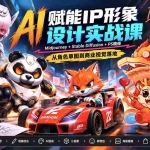 （20552期）AI赋能IP形象设计实战课-无水印：Midjourney+Stable Diffusion+PS精修，从角色草图到商业视觉落地