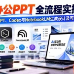 （20660期）【无水印】AI办公PPT全流程实操课： 掌握ChatGPT、Codex与NotebookLM生成设计及可编辑全流程