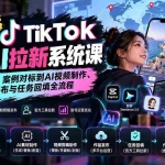 （20675期）【无水印】2026 TikTok海外AI拉新系统课：从账号准备、案例对标到AI视频制作、作品发布与任务回填全流程