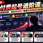 （20671期）2026下半年抖音付费起号进阶课：主打场中拉高基础消耗，结合追投品广跑通冷启到成交全流程