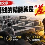（20779期）公众号付费文章：轻松赚钱的精髓就是“差异化”