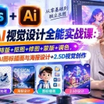 （20749期）【无水印】PS+AI视觉设计全能实战课：学会PS排版+抠图+修图+蒙版+调色，并掌握AI图标插画与海报设计+2.5D视觉创作