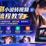 （20880期）AI漫剧小说转视频全流程教学：掌握小说二创、人物场景生图、动态分镜、音色优化、镜头衔接与工作流批量制作