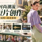 （21000期）从一张模特图到高级时尚广告大片：AI三视图资产、场景合成、电影分镜、动态生成与复古音乐剪辑实战课
