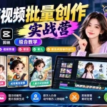 （21039期）【无水印】AI短视频批量创作实战营：即梦+豆包+剪映组合教学，提示词/数字人/视频剪辑/带货/育儿/寓言内容制作技巧