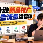 （21036期）亚马逊新品推广与广告流量运营课：掌握上架发货、AI优化Listing、广告关键词匹配、自动投放及竞价优化策略