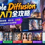 （21062期）Stable Diffusion从零入门全攻略：WebUI安装、模型部署、提示词、AI绘图、插件应用与动画制作实战教程