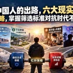 （21058期）付费文章：普通中国人的出路，六大现实路径，杠铃策略，掌握筛选标准对抗时代不确定性