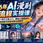 （21077期）2026年AI漫剧全流程实操课：豆包+即梦+海螺工具入门、角色三视图设计、智能修图与创意场景生成教学