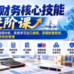（21075期）跨境财务核心技能进阶课：从建账核算到利润分析，系统学习出口退税、英国欧盟税务、外汇结算与财务风控管理