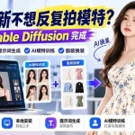 （21099期）服装上新不想反复拍模特？教你用Stable Diffusion完成云端部署、提示词生成、AI模特训练与换装