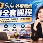 （21094期）2026年Sofia外贸思维实战全套课程：客户开发跟进、英文邮件、价格谈判、大客户成交与海外展会地推教学