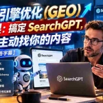 （21116期）生成式引擎优化（GEO）实战课：搞定 SearchGPT，让 AI 主动找你的内容【原创双语字幕】