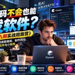 （21146期）一行代码不会也能开发软件？《AI编程第九期实战陪跑营》教你用Cursor搭建数据库、制作网站、电脑软件与小程序