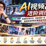 （21174期）AI视频高手进阶训练营：精通剧本提示词、动画短剧广告、角色一致性、智能配音剪辑及爆款起号接单变现